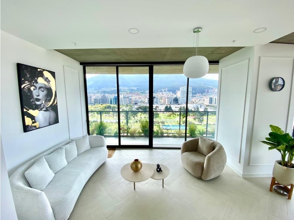 Rento departamento amoblado en Quito Edificio Iqon Sector La Carolina — foto 3
