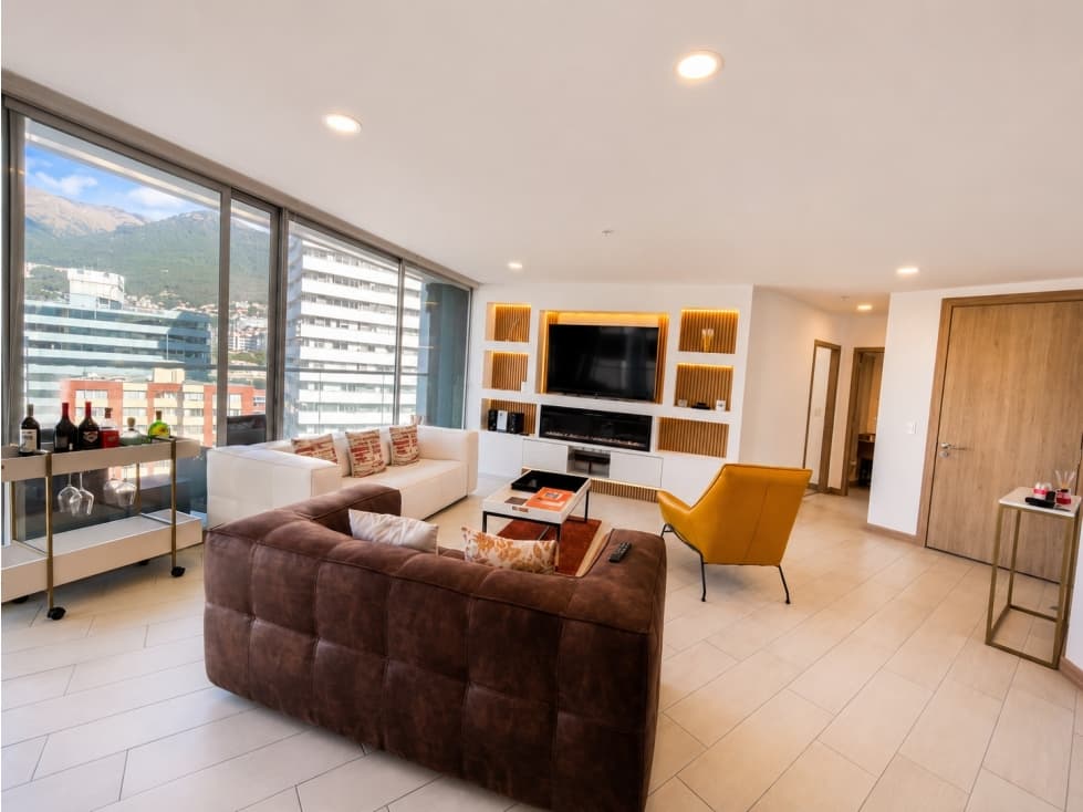Departamento amoblado de lujo en La Carolina Edificio One con terraza — foto 6