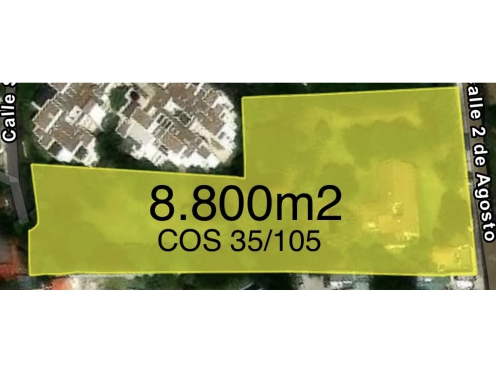 Terreno VENTA 8.800m2 con casa CUMBAYÁ sector Intervalles — foto 1
