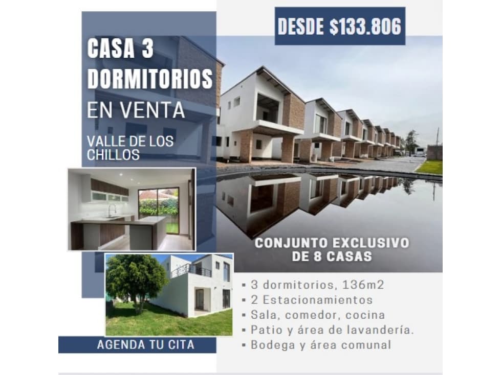 VENTA CASAS 3 HABITACIONES EN EL VALLE DE LOS CHILLOS. NR — foto 1