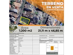 Constructores ! Terreno Con Vista Ideal Para Edificio González Suarez