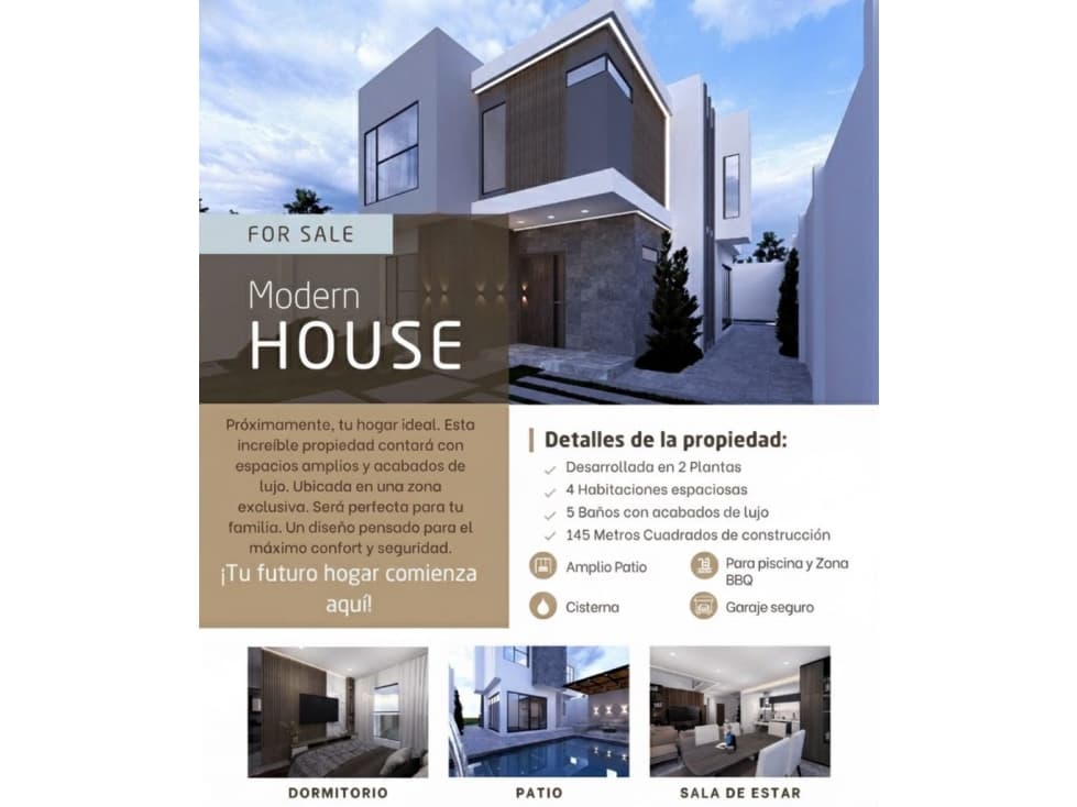 MODERNA CASA DE 4 HAB EN VENTA - ZONA SUR DE MANTA - VB — foto 1