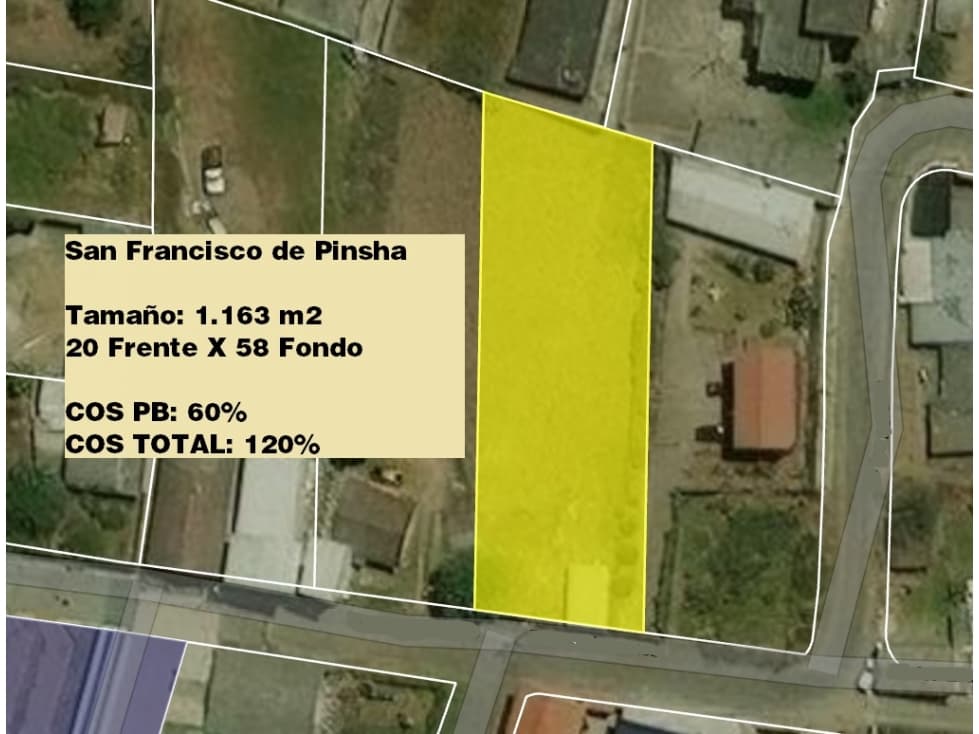 Venta Terreno 1.163 m2 Cumbaya - San Francisco de Pinsha — foto 1