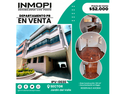 INMOPI VENDE DEPARTAMENTO, JARDIN DEL VALLE IPV ? 0030