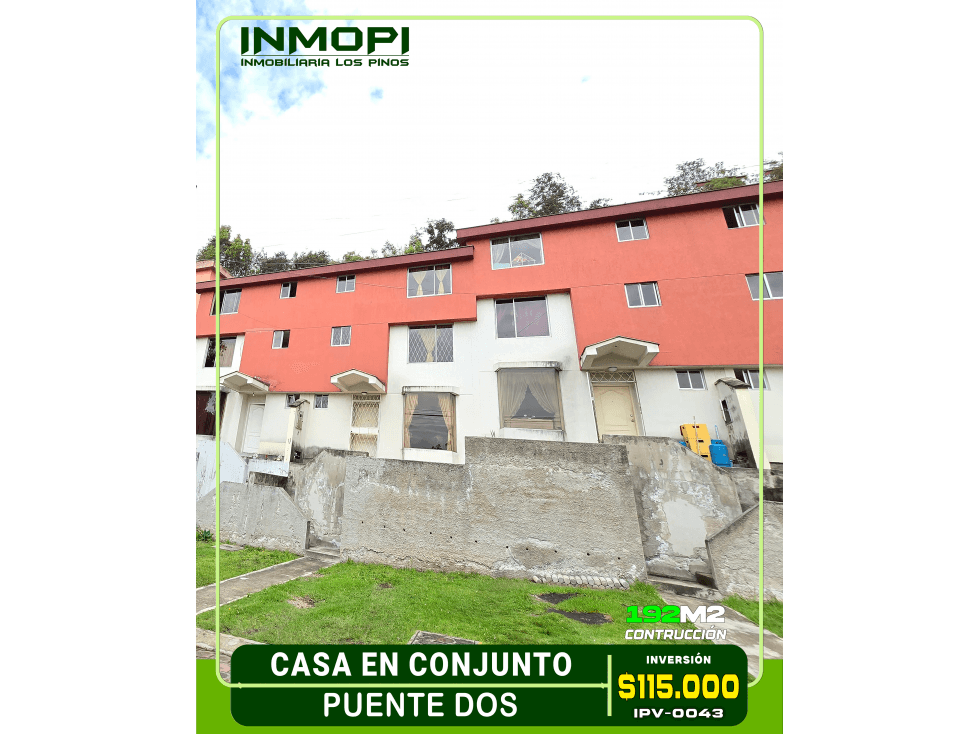 INMOPI CASA EN CONJUNTO ? PUENTE DOS | IPV 0043 — foto 1