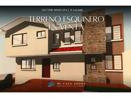 TERRENO ESQUINERO EN VENTA