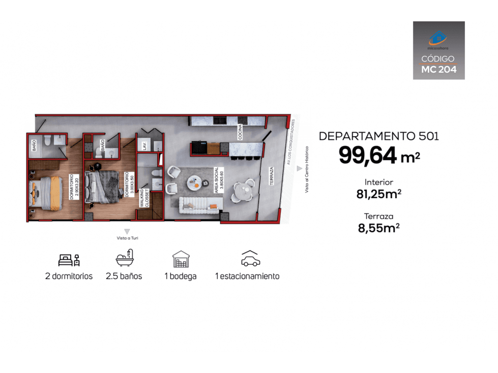 DEPARTAMENTO EN PROYECTO EN VENTA — foto 3