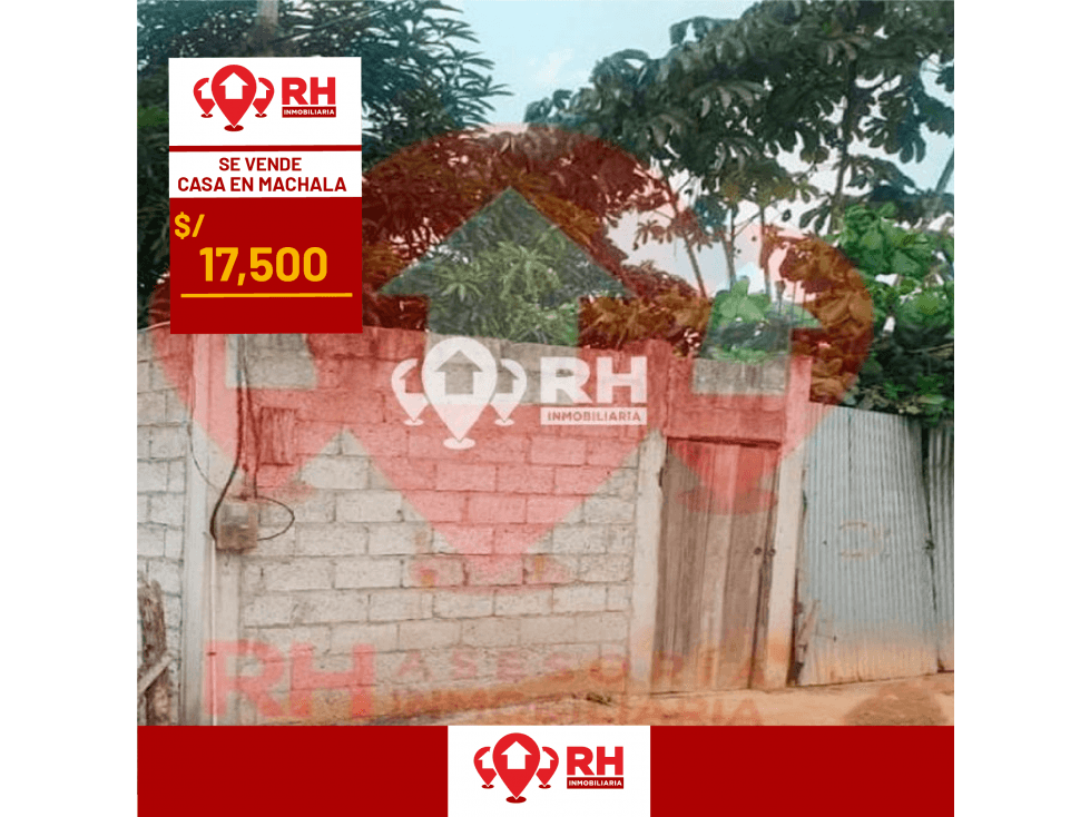 CASA EN VENTA EN SECTOR WASHINGTON GARCÍA, MACHALA #847 — foto 1