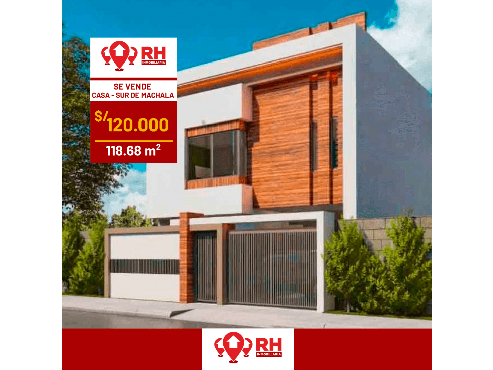 CASA DE 2 PISOS CON TERRAZA AL SUR DE MACHALA #SVJ — foto 1