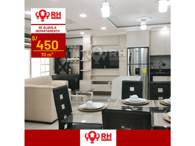 DEPARTAMENTO TOTALMENTE AMOBLADO EN AV. 10 DE AGOSTO, MACHALA #904