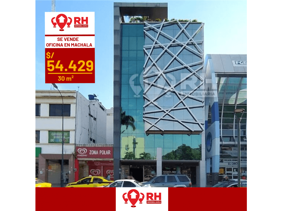 OFICINA EN VENTA  EN EL CENTRO DE MACHALA, EDIFICIO MURANO #309 — foto 1