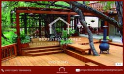 INDUSTRIAS GOMEZ-pergola-casas prefabricadas-DECKS-madera-PÉRGOLA-QUITO-PICHINCHA-ECUADOR-CUMBAYA-TUMVACO-EL VALLE -LUMBISI-AUTOS