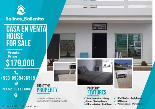 VENTA DE CASA EN SALINAS - BALLENITA — foto 1