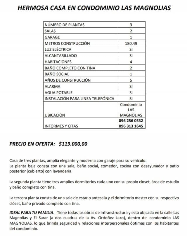 HERMOSA CASA EN CONDOMINIO LAS MAGNOLIAS — foto 2