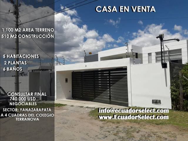 CASA DE LUJO EN CUMBAYA  . 740.000  NEGOCIABLES — foto 1