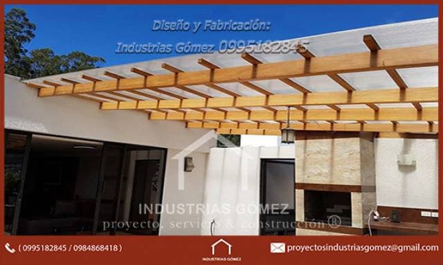 pergolas,pergola,Ecuador,Pichincha,madera,metal,cristal — foto 1