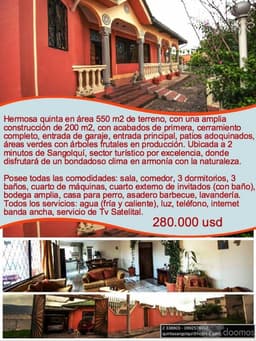 Hermosa Quinta-Casa Sangolqui