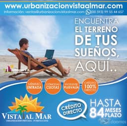 DE OPORTUNIDAD LOTES DE TERRENO DESDE 180m2 EN PUERTO CAYO, DESDE $150 DOLARES