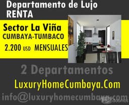 RENTO DEPARTAMENTOS DE LUJO A ESTRENAR SECTOR LA VIÑA