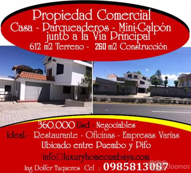 Propiedad Comercial entre Puembo-Pifo — foto 1