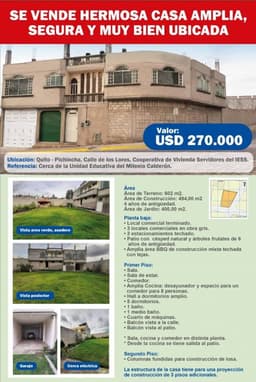 SE VENDE HERMOSA CASA AMPLIA, SEGURA Y MUY BIEN UBICADA.