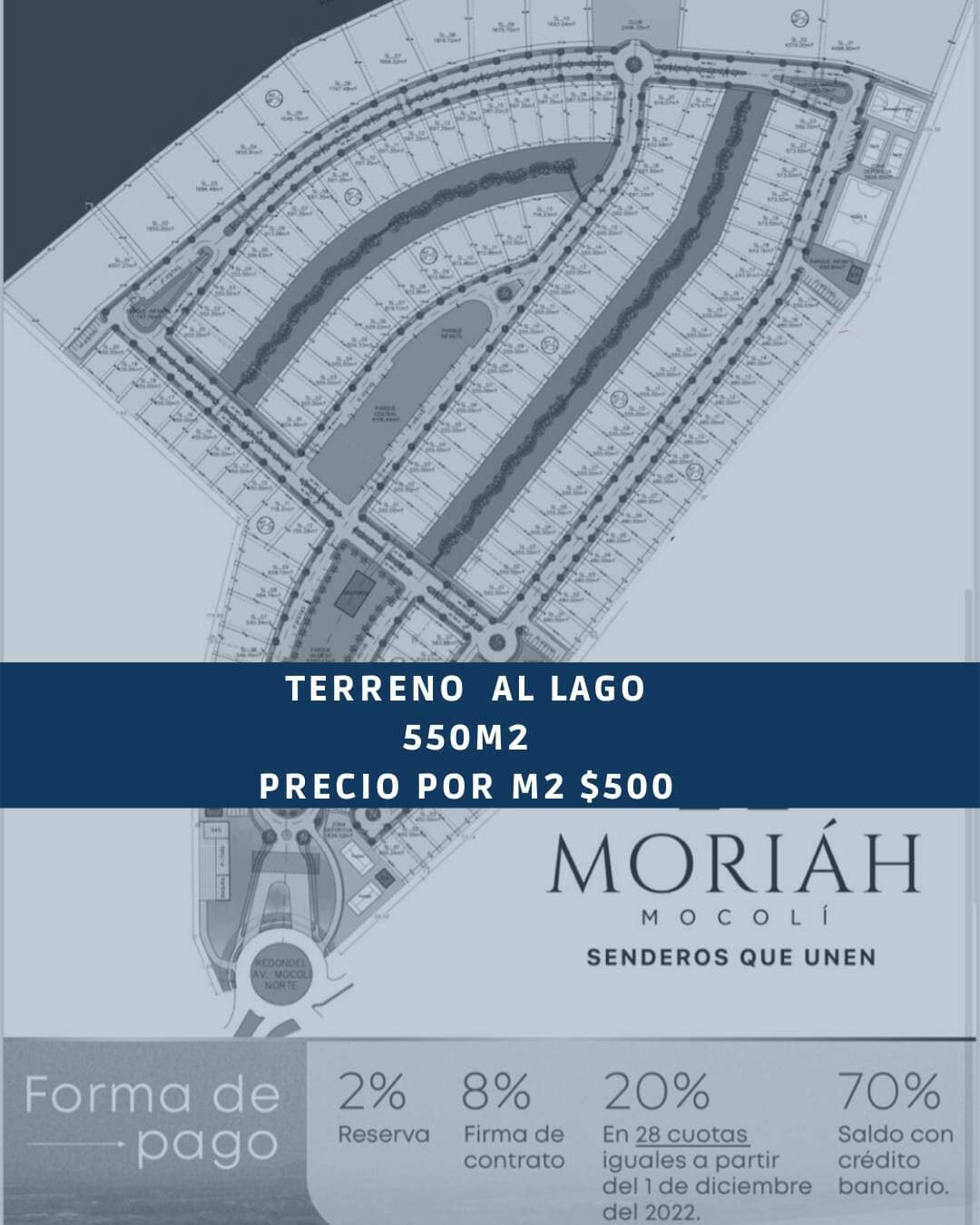 Terrenos Al Lago en La Isla Mocoli a $500 El Metro — foto 3